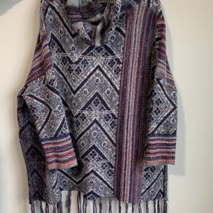Free People poncho sweater